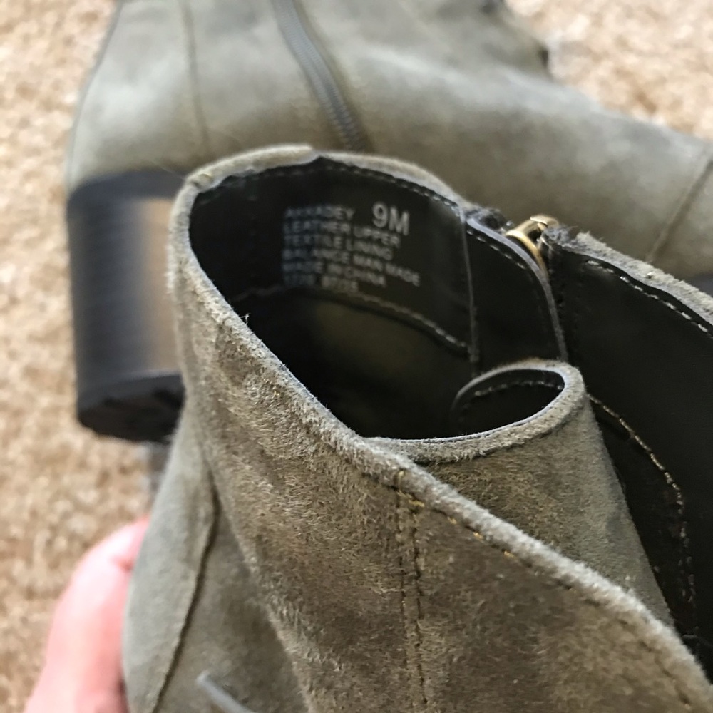 Sage Green Booties - Picture 5 of 6
